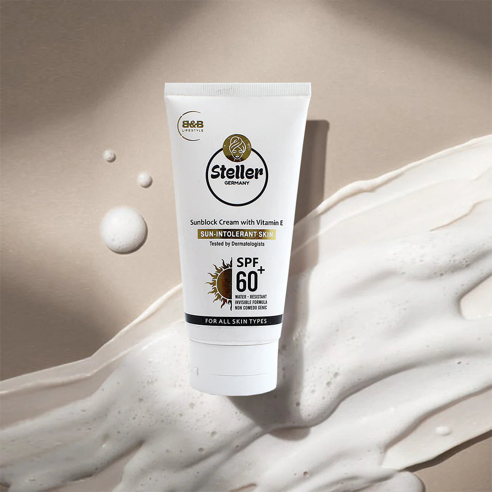 Steller Sunblock Cream with Vitamin-E - 120ml