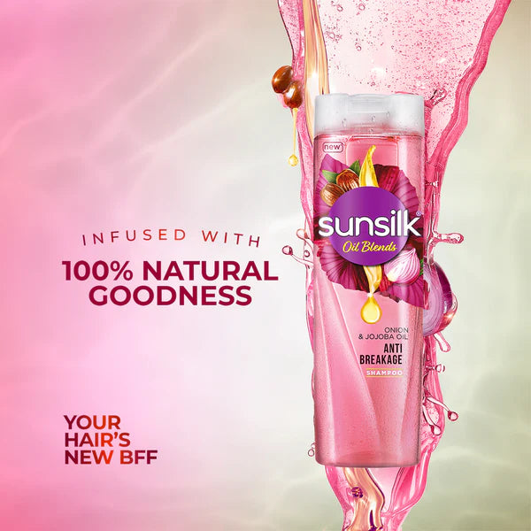 Sunsilk - Oil Blends Onion & Jojoba Oil Shampoo - 380Ml