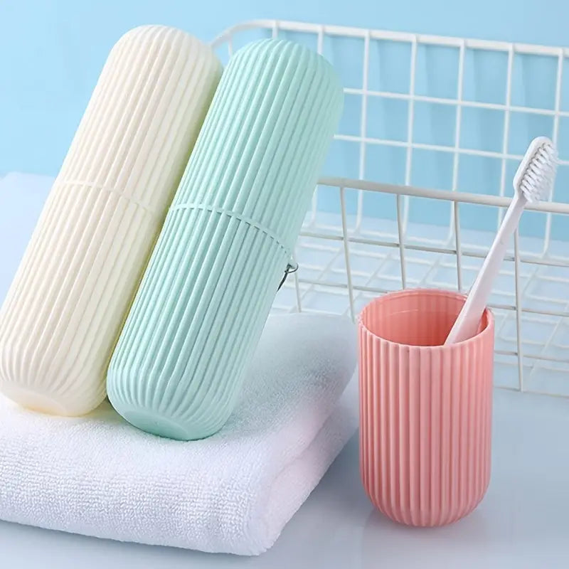 Capsule Toothbrush Holder, Travel Toiletries Storage Cup