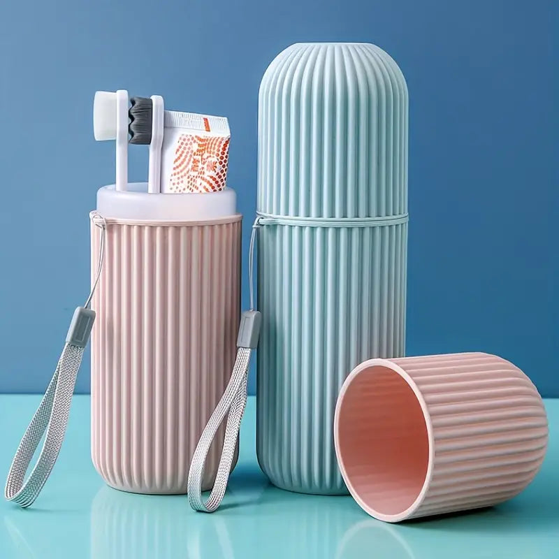 Capsule Toothbrush Holder, Travel Toiletries Storage Cup