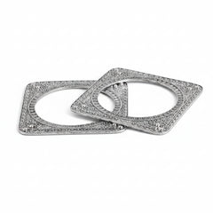 Chauk Collection Silver Oxidised Bangles Set for Women & Girls - Each Set