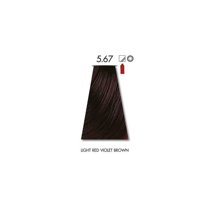 KEUNE TINTA LIGHT RED VIOLET BROWN 5.67 with Keune Developer 20 Volume - 60 ml