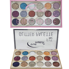 True Match Fit Me 18 Color Magic Glitter Eyeshadow Kit