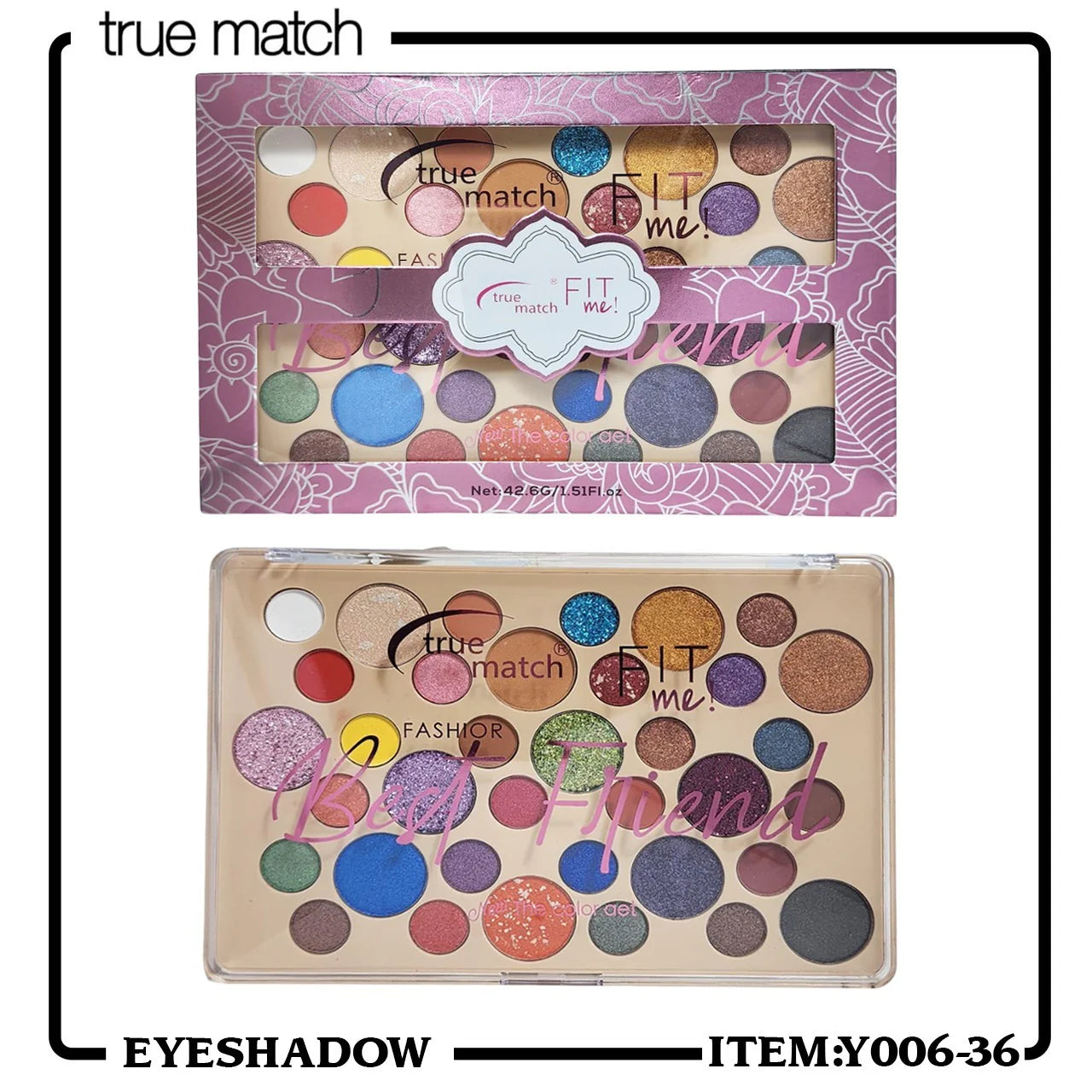 True Match Fit Me 36-Color Eyeshadow Kit