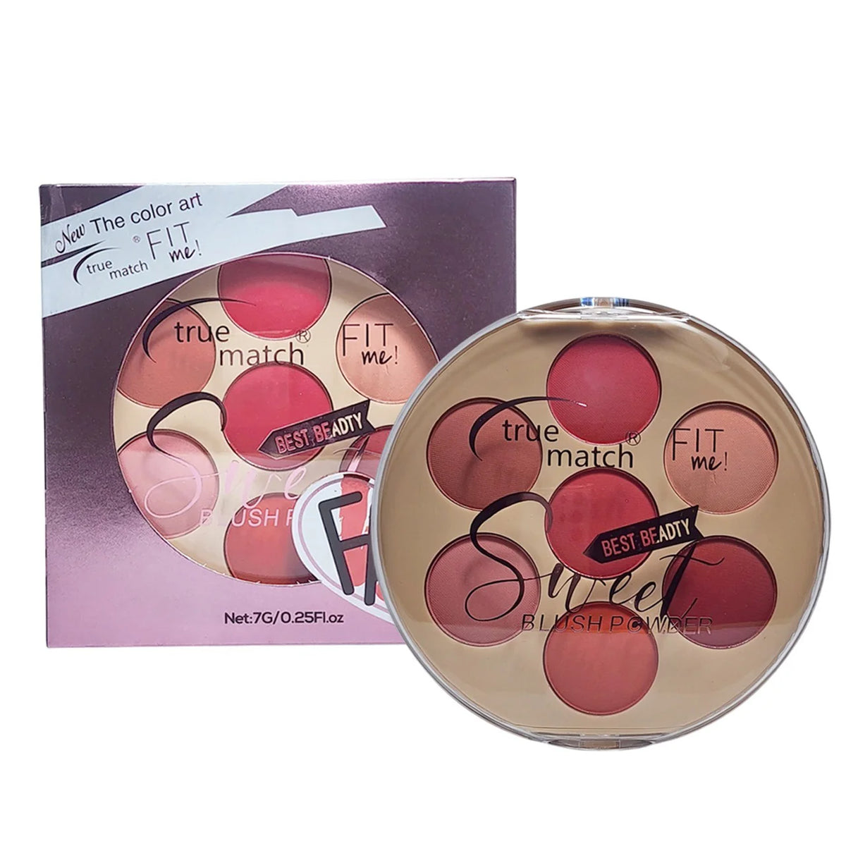 True Match Fit me 7 Colors Blush Kit