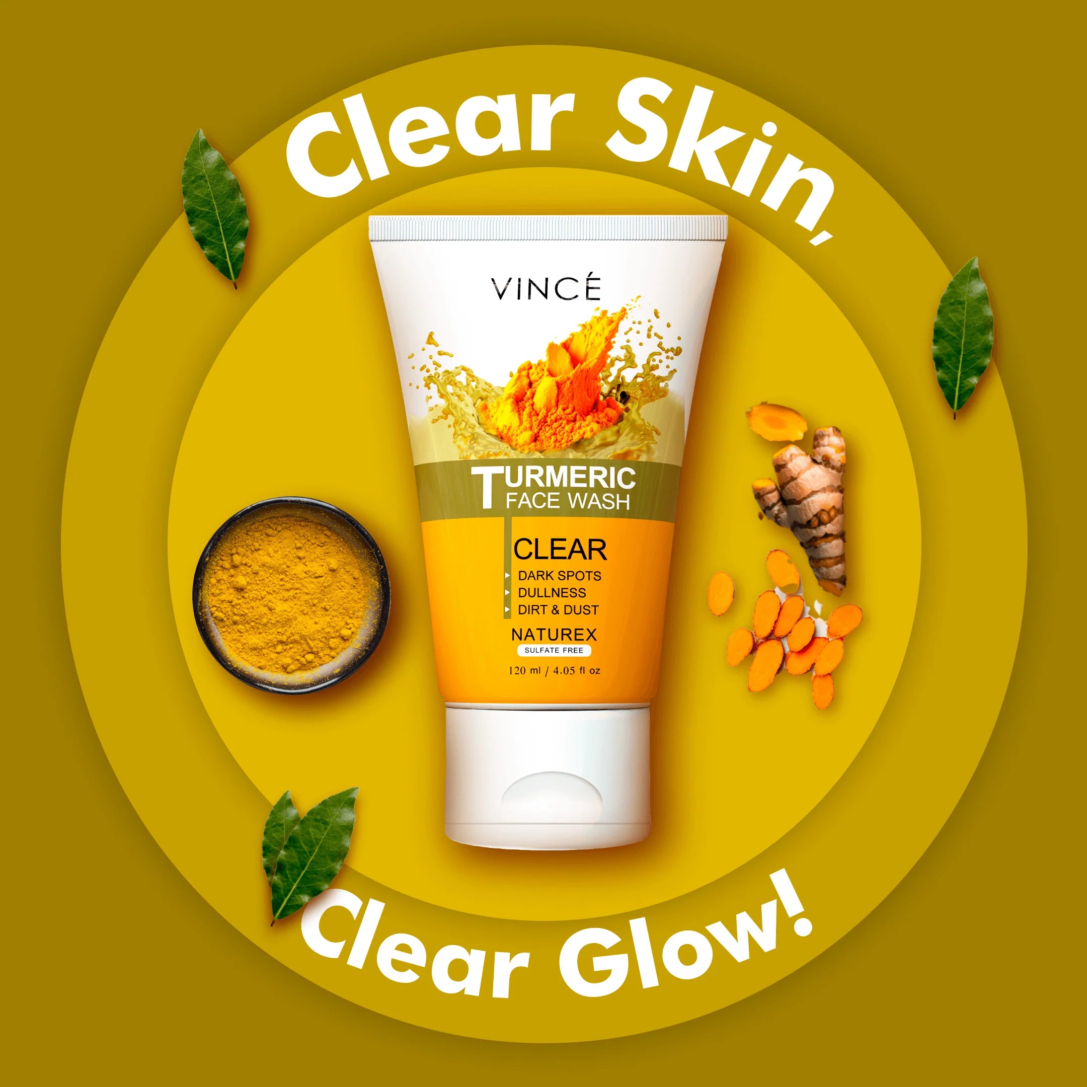 Vince Turmeric Face Wash - 120ml