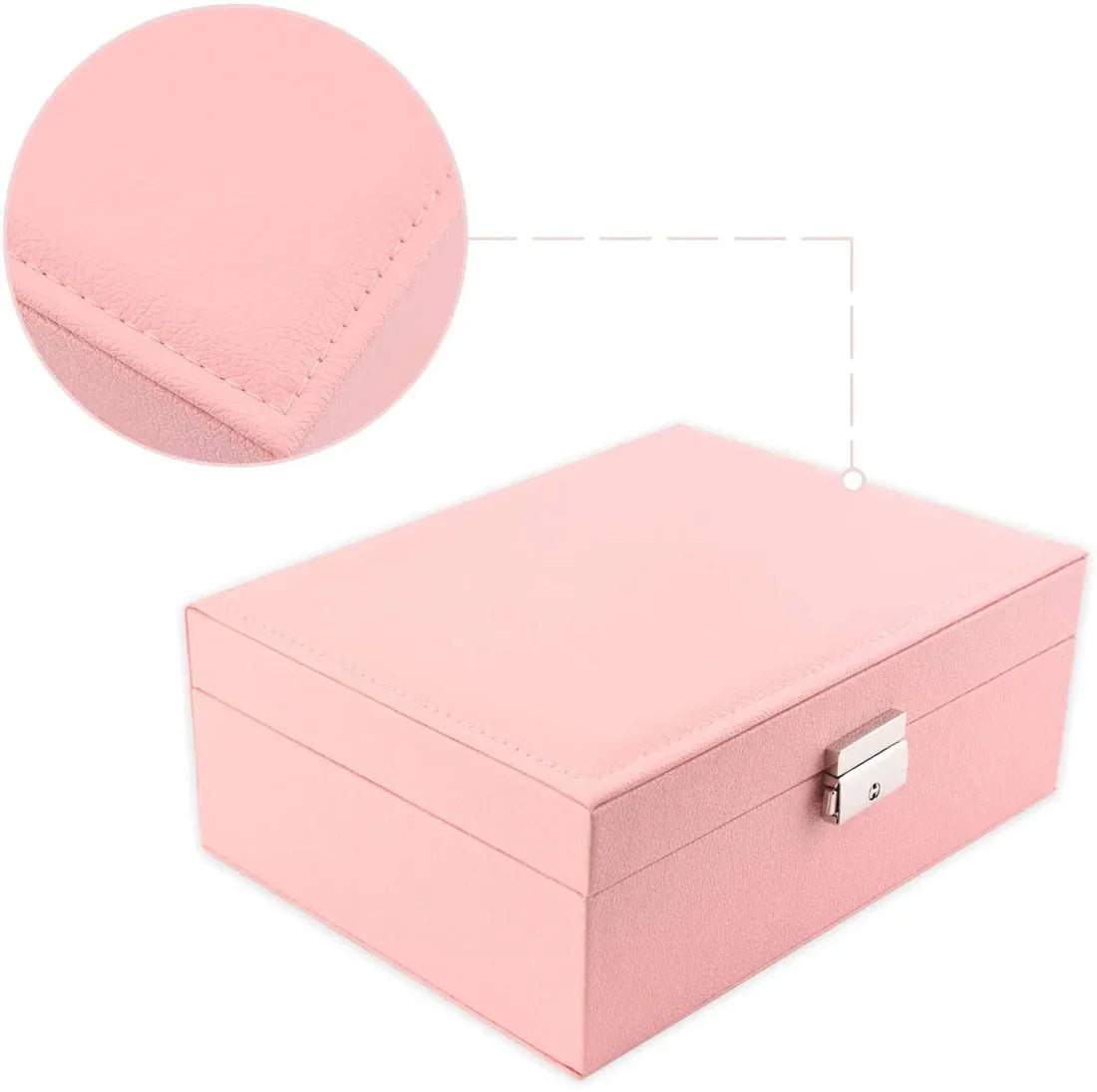 PU Leather Jewellery Box with Lock
