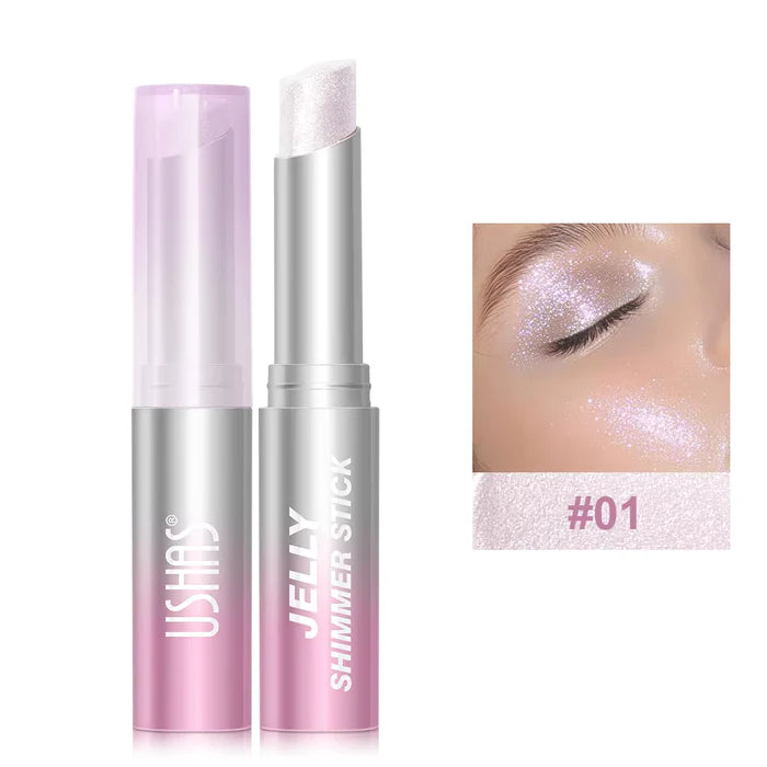 USHAS Jelly Eyeshadow Stick – Long Lasting Metallic Shimmer Eye Color