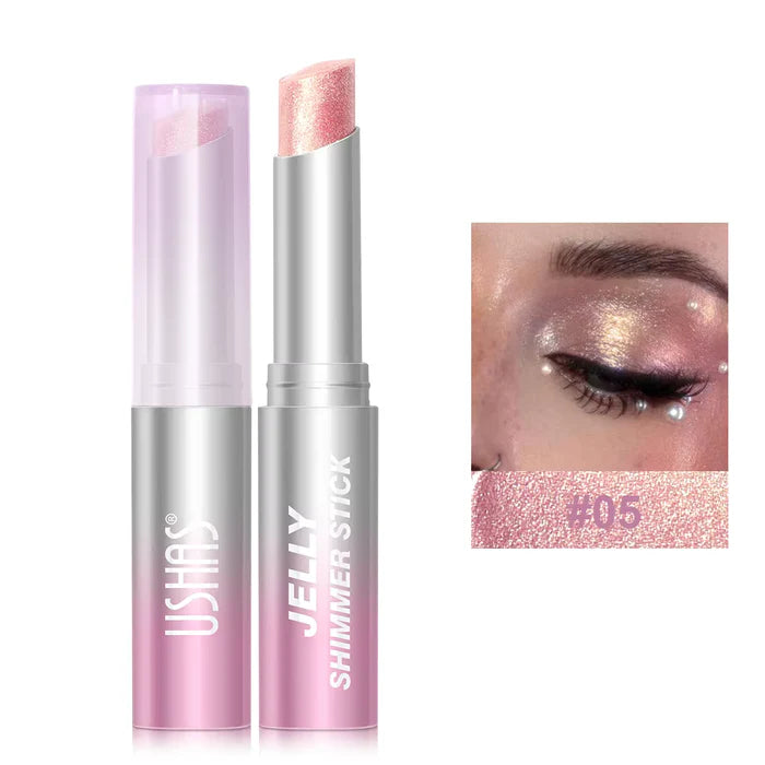 USHAS Jelly Eyeshadow Stick – Long Lasting Metallic Shimmer Eye Color