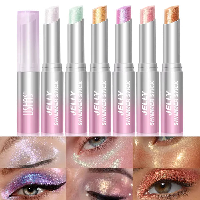 USHAS Jelly Eyeshadow Stick – Long Lasting Metallic Shimmer Eye Color