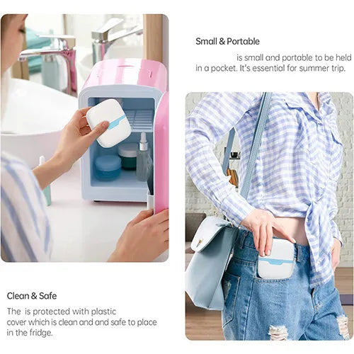 2-in-1 W+V Shaped Face Roller & Cool Ice Body Massager