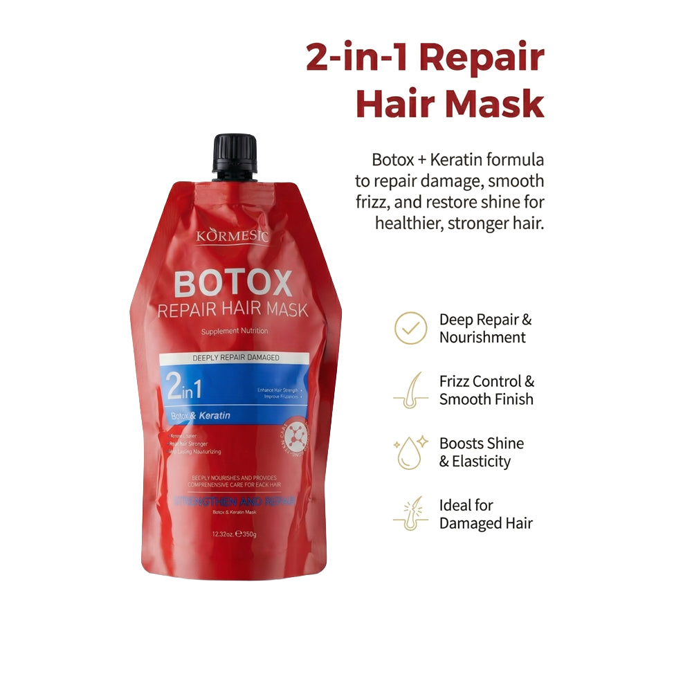 KORMESIC BOTOX Keratin Hair Mask 2-in-1  Repair Treatment - 350g