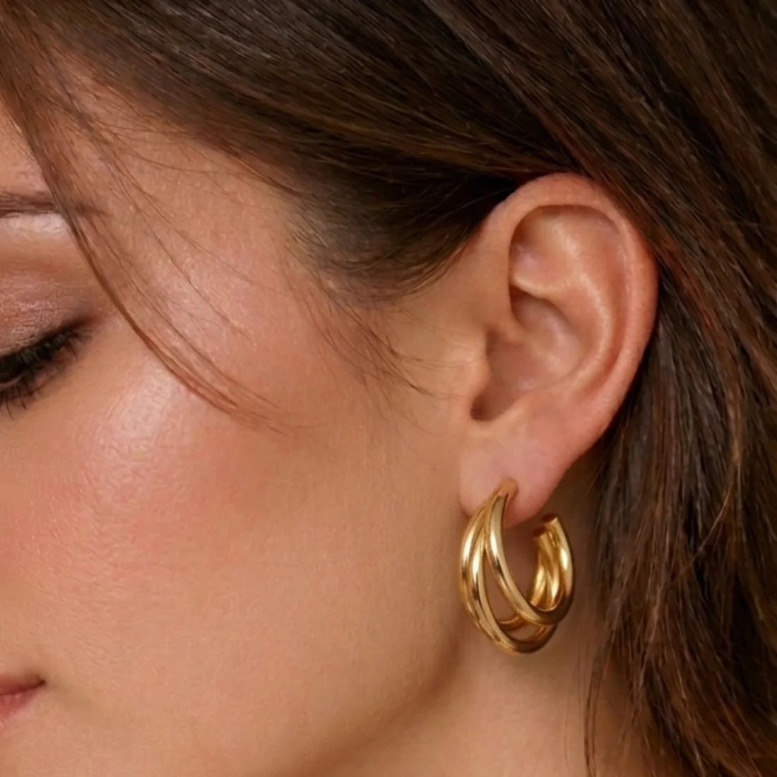 Stainless steel Triloops - Studs / Earrings - Each Pair