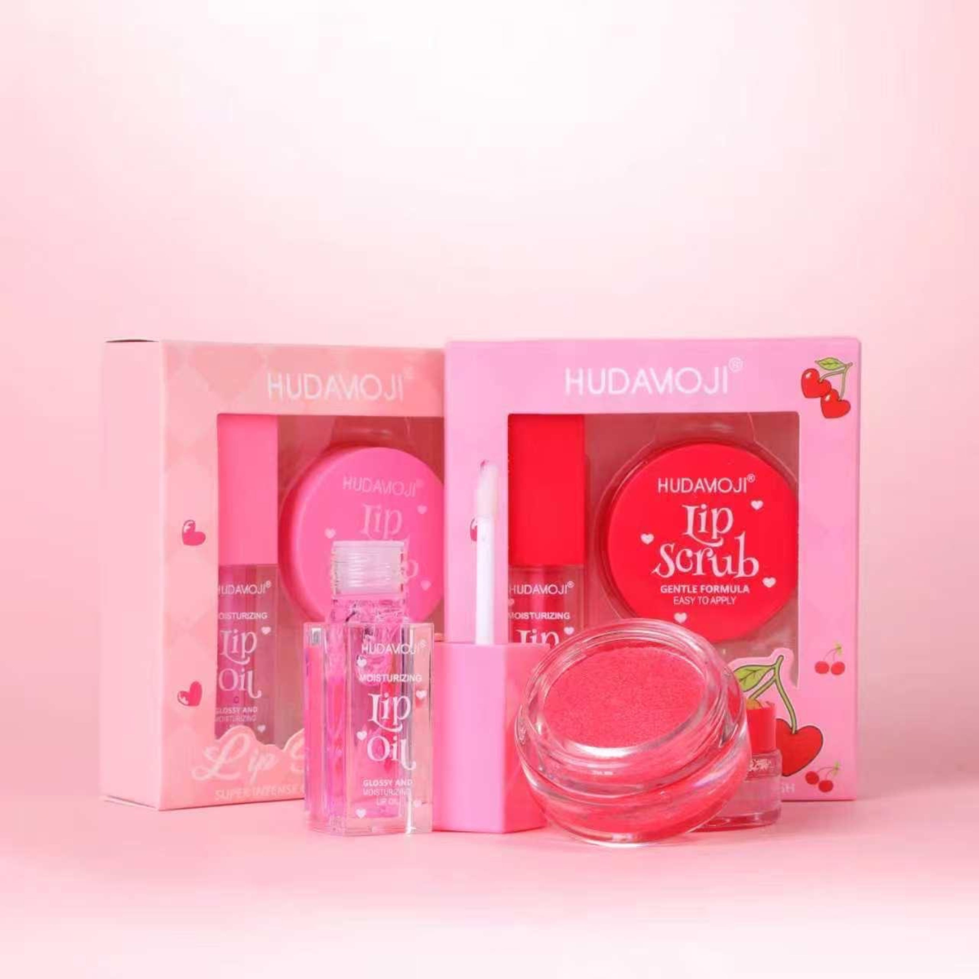 Hudamoji Lip Oil + Lip Scrub 2 in 1