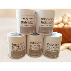 Fize Glow Gluta Light Facial Kit – 5 in 1 Complete Skincare Set -500g Each