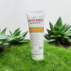 Gluta White 100% Natural Skin Whitening & Anti-Aging Facewash 100G