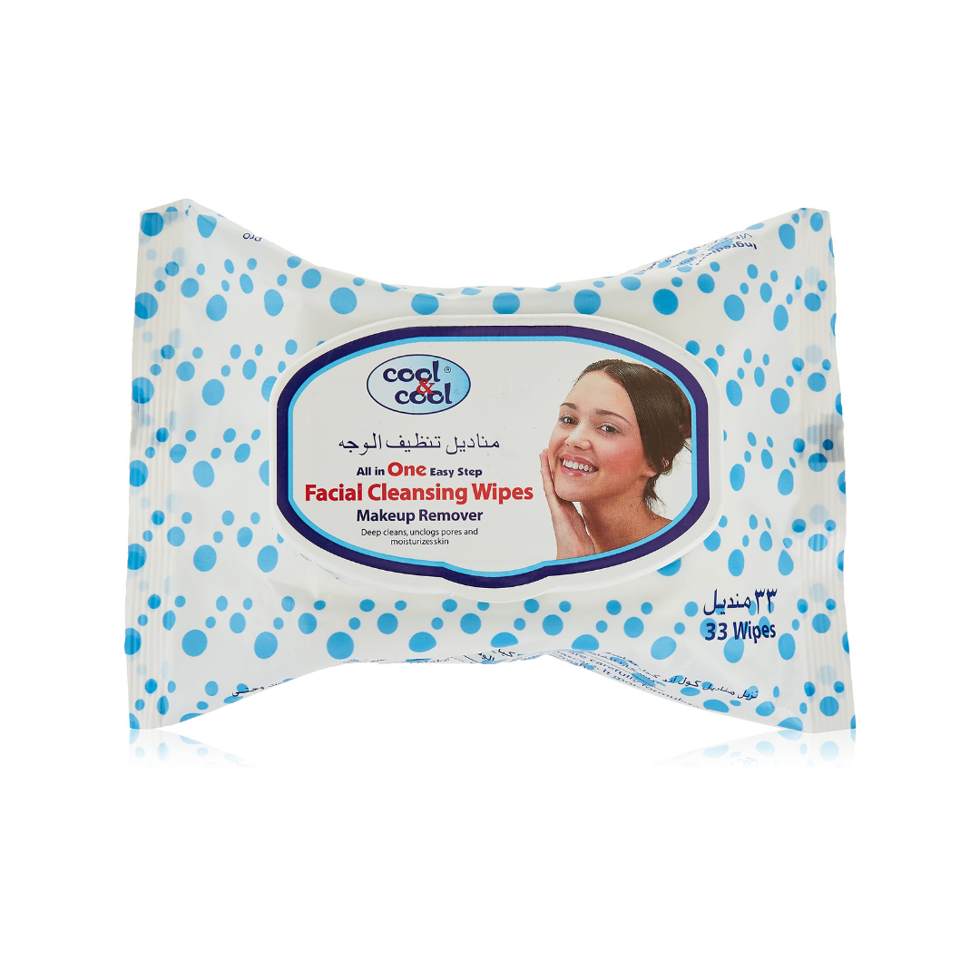 Cool & Cool Makeup Remover Wipes (33 Pieces)