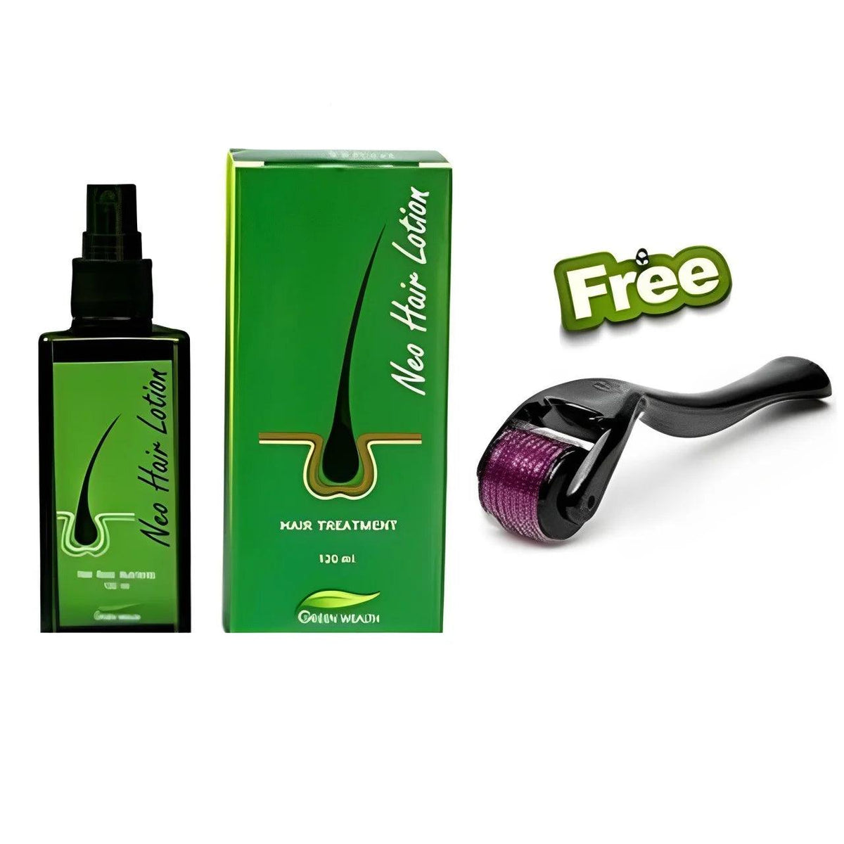 Neo Hair Lotion with Free Derma Roller (Made in P.R.C)