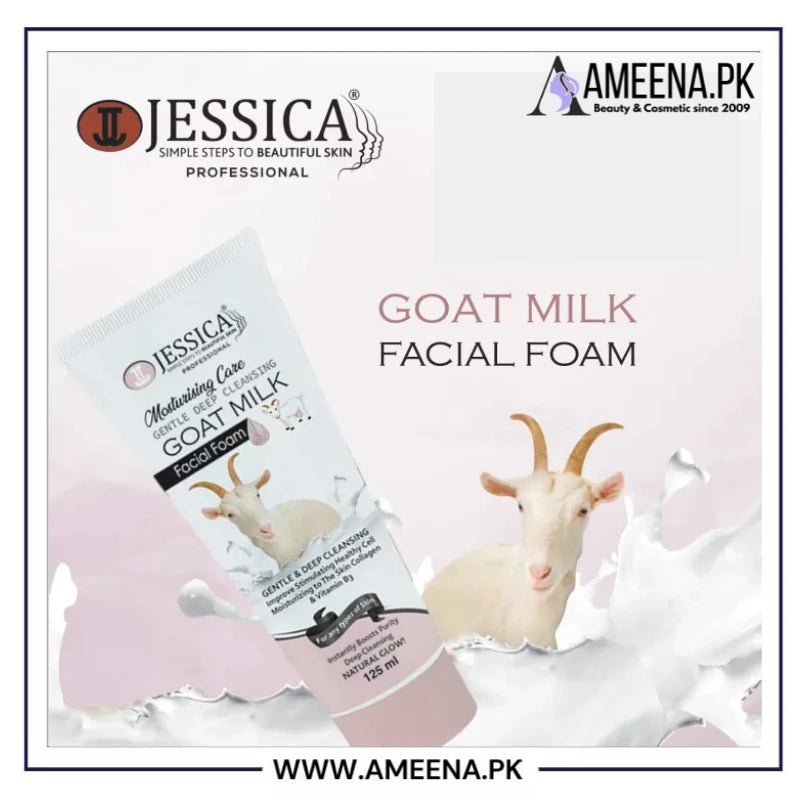 Jessica Goat Milk Facial Foam Face Wash 125ml