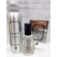 Havoc Silver – 2‑Piece Fragrance Deal 200ml Body Spray + 35ml Perfume