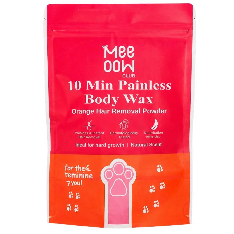 Meow Club 10-Min Painless Body Wax Powder with Spoon - 100g