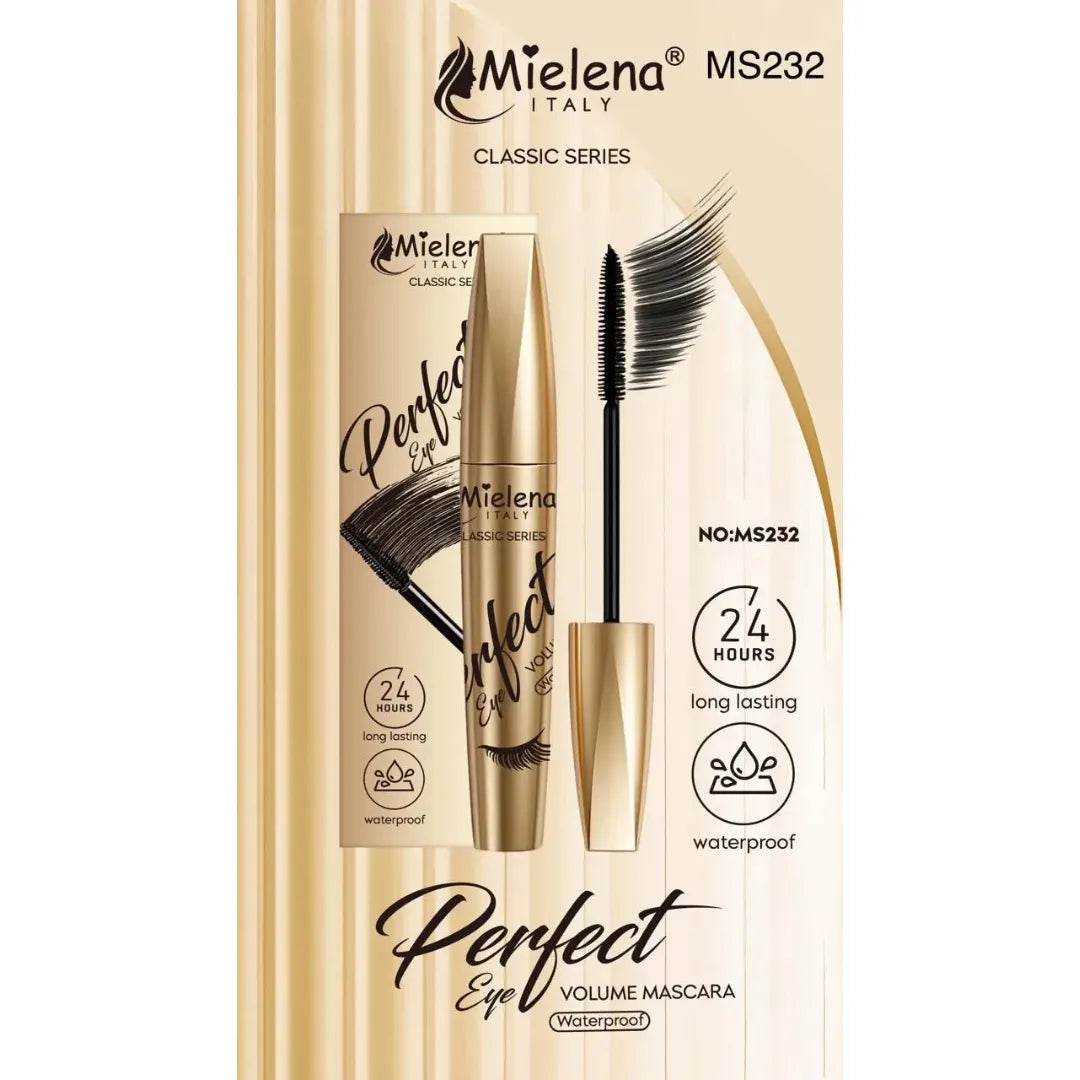 Mielena Perfect Eye Volume Mascara – Dramatic Lift & Intense Black Finish