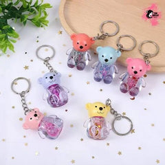 Mocallure Pack of 6 Cute Bear Key Chain Deer Lip Gloss (various colours)