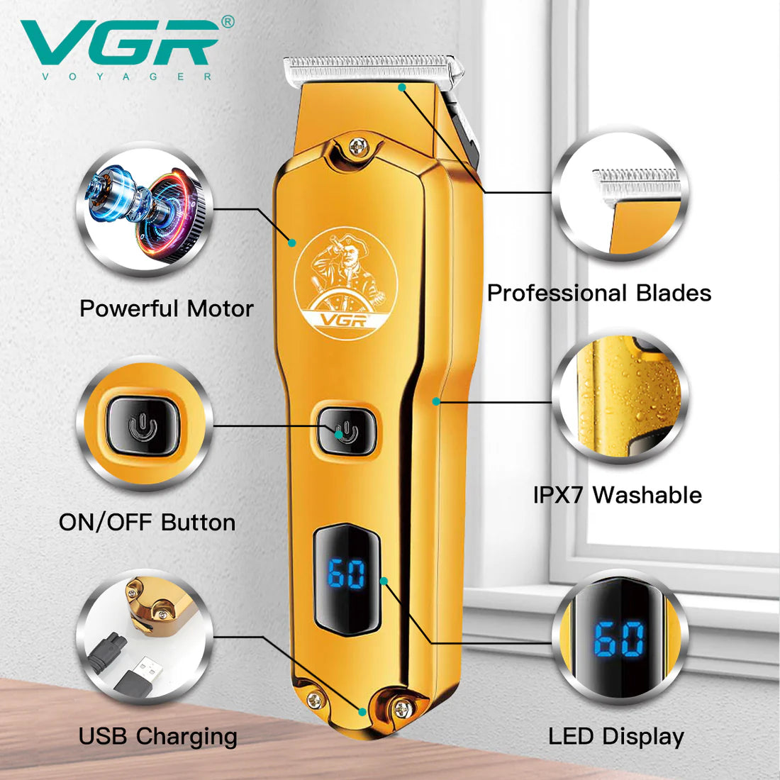 VGR V-927 Rechargeable Hair Trimmer