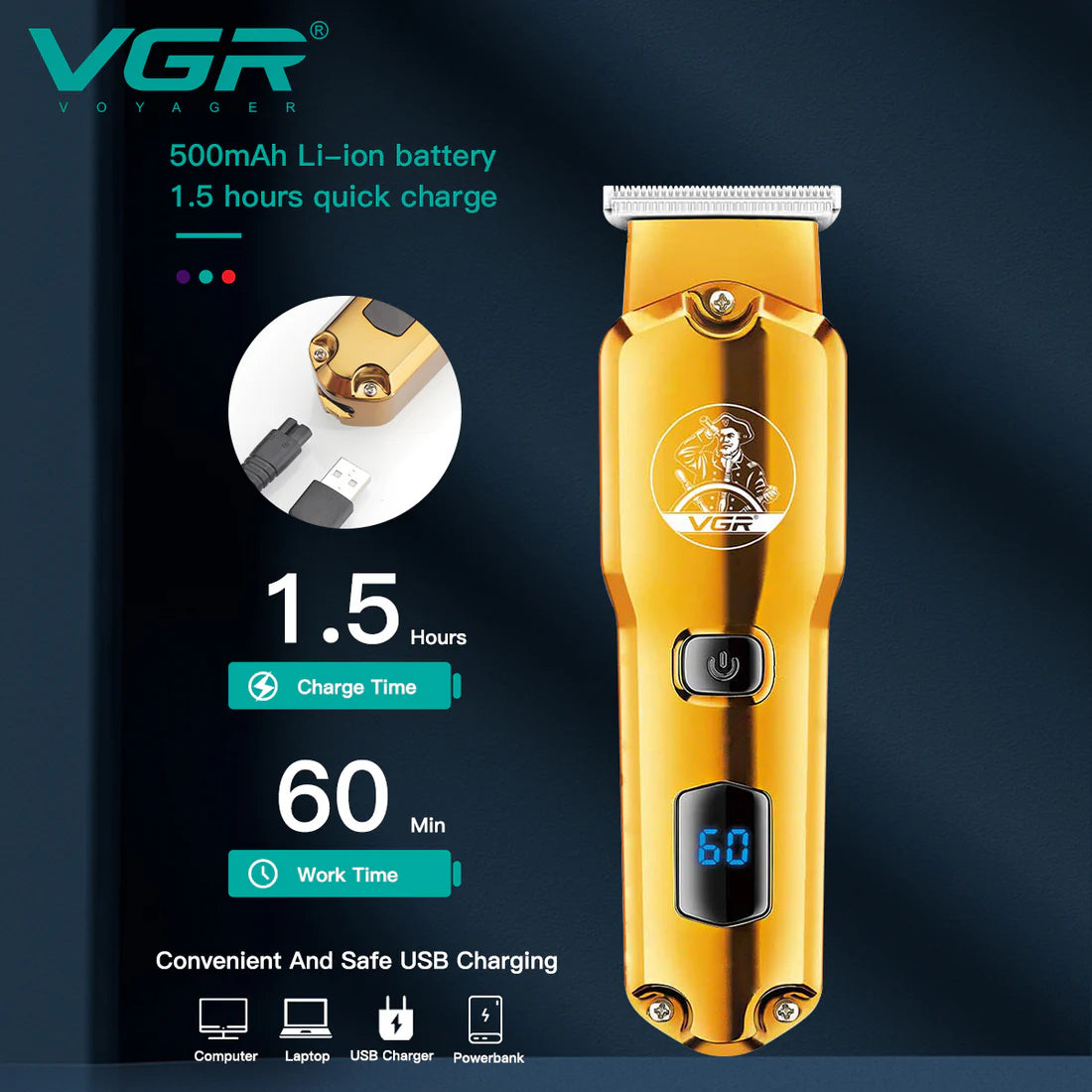 VGR V-927 Rechargeable Hair Trimmer