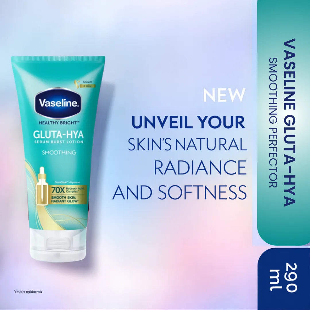 Vaseline Gluta-Hya Serum Burst Lotion Smoothing Perfector - Made in Thailand