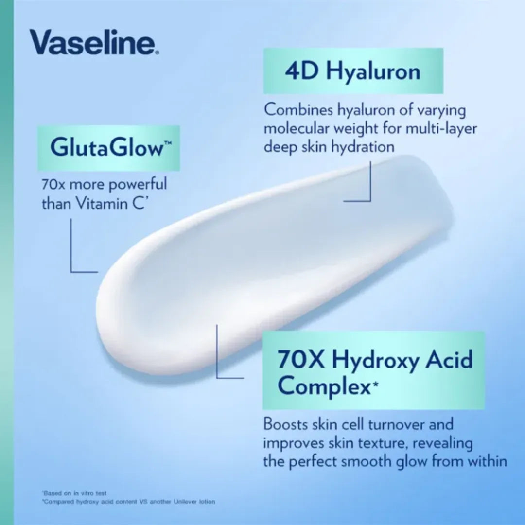 Vaseline Gluta-Hya Serum Burst Lotion Smoothing Perfector - Made in Thailand