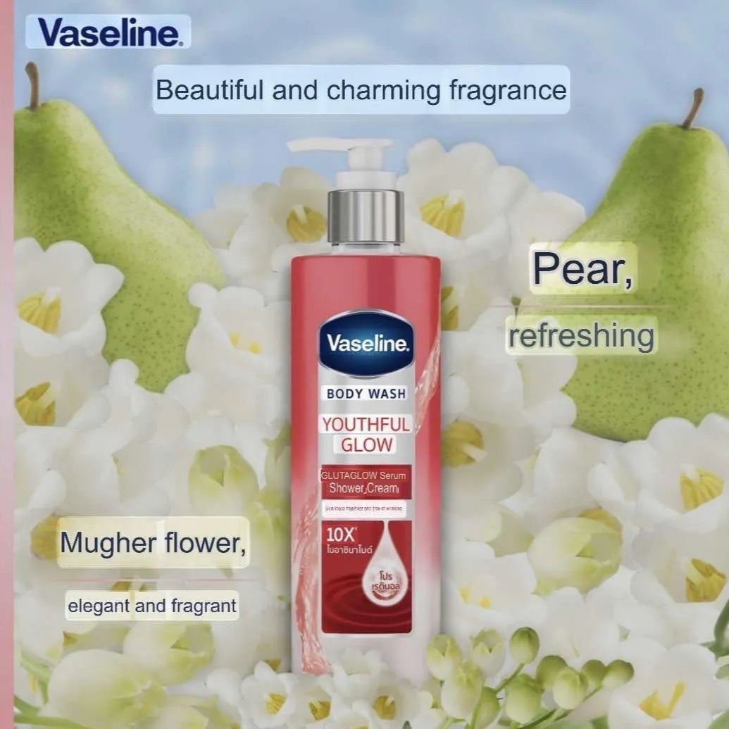 Vaseline Youthful Glow Glutaglow Body Wash - 425ml (Made In Thailand Master Dupe)