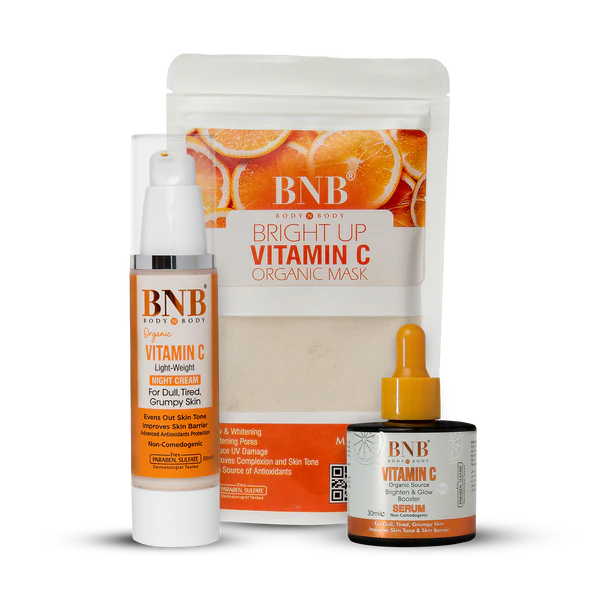 BNB Vitamin C Bundle ( Serum 30ml+ Night Cream 50ml + Mask 120gm )