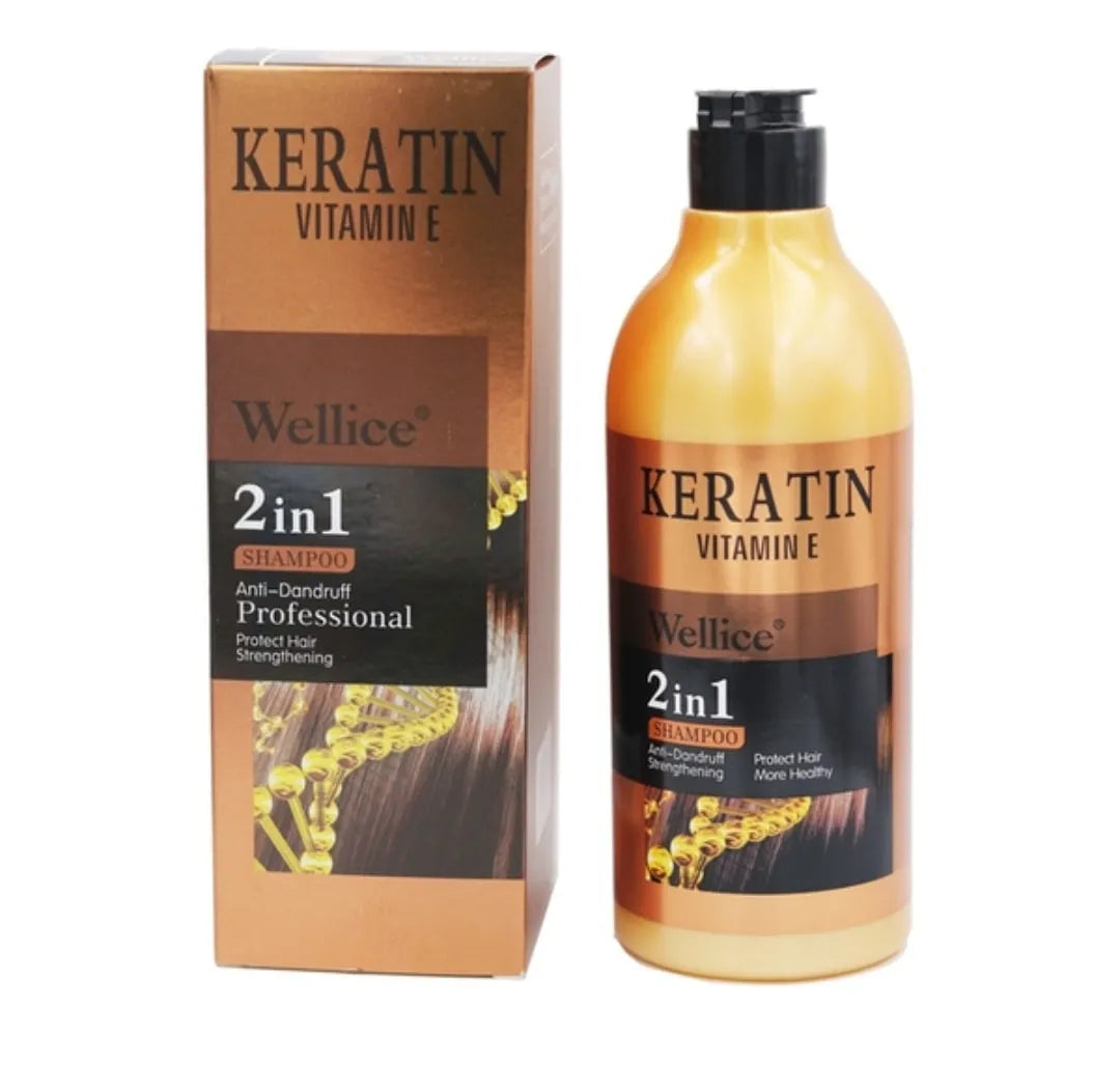WELLICE Keratin Vitamin E 2-in-1 Shampoo 520ml