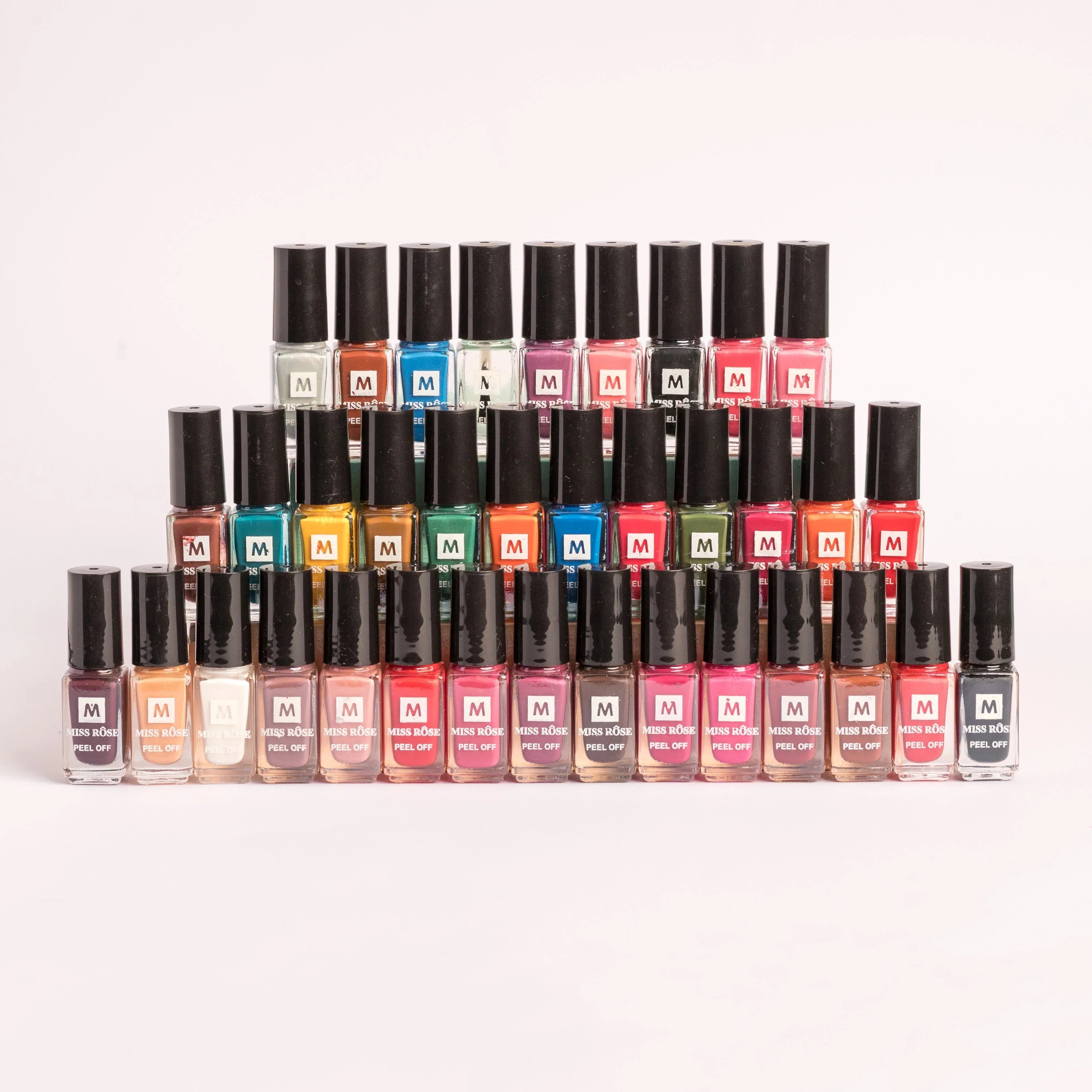 Miss Rose Color Me Peel Off Nail Paint – 36 Pcs Set