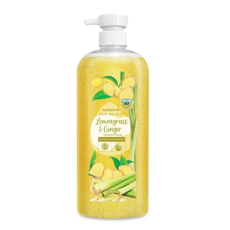 Watsons Shower Scrub Lemongrass & Ginger 700ml