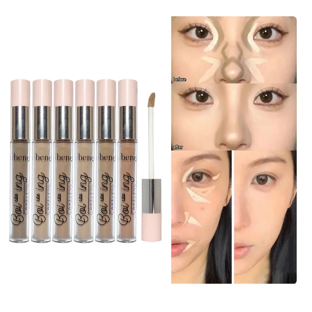 Warda Beauty Cakeless High Coverage Liquid Finish &amp; Waterproof Concealer - 5.0ml