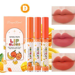 3 Pcs Dragon Ranee Waterproof Long Lasting Lip Gloss Set