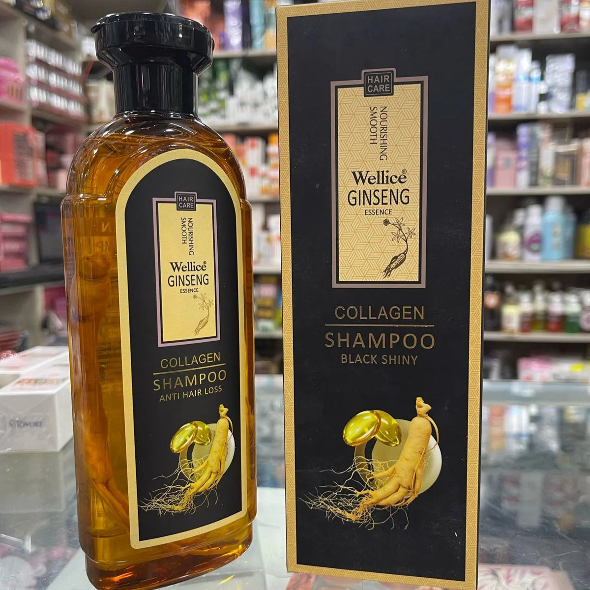 Wellice Ginseng Essence Collagen Shampoo