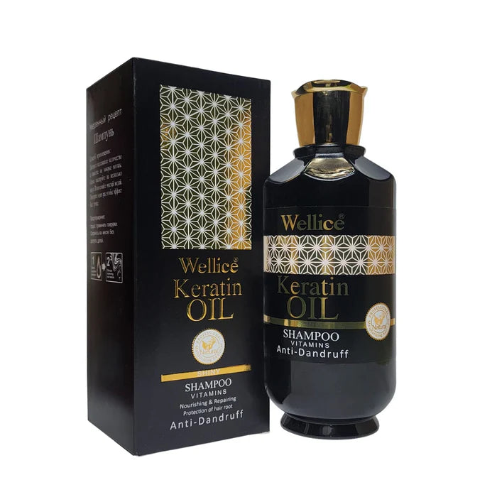 Wellice Premium Edition Keratin Oil Spa Vitamins Shampoo 520g