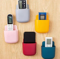 Wall Mounted Mobile And Remote Control Holder