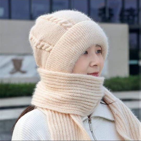 Windproof Winter Accessory - Cap With Muffler