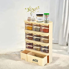 9 in 1 Masala Storage Box