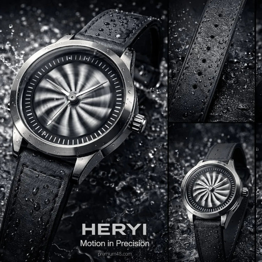 HERYI Spinner Model Watch with Date – Waterproof Masterlock