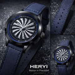 HERYI Spinner Model Watch with Date – Waterproof Masterlock