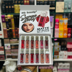 3Q Beauty Super Stay Matte Lip Gloss - 12 Color Set