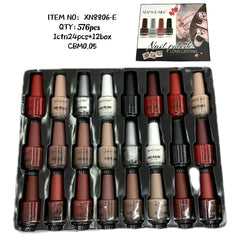 XIANGDAIER Permanent Nail Polish – 24-Piece Box