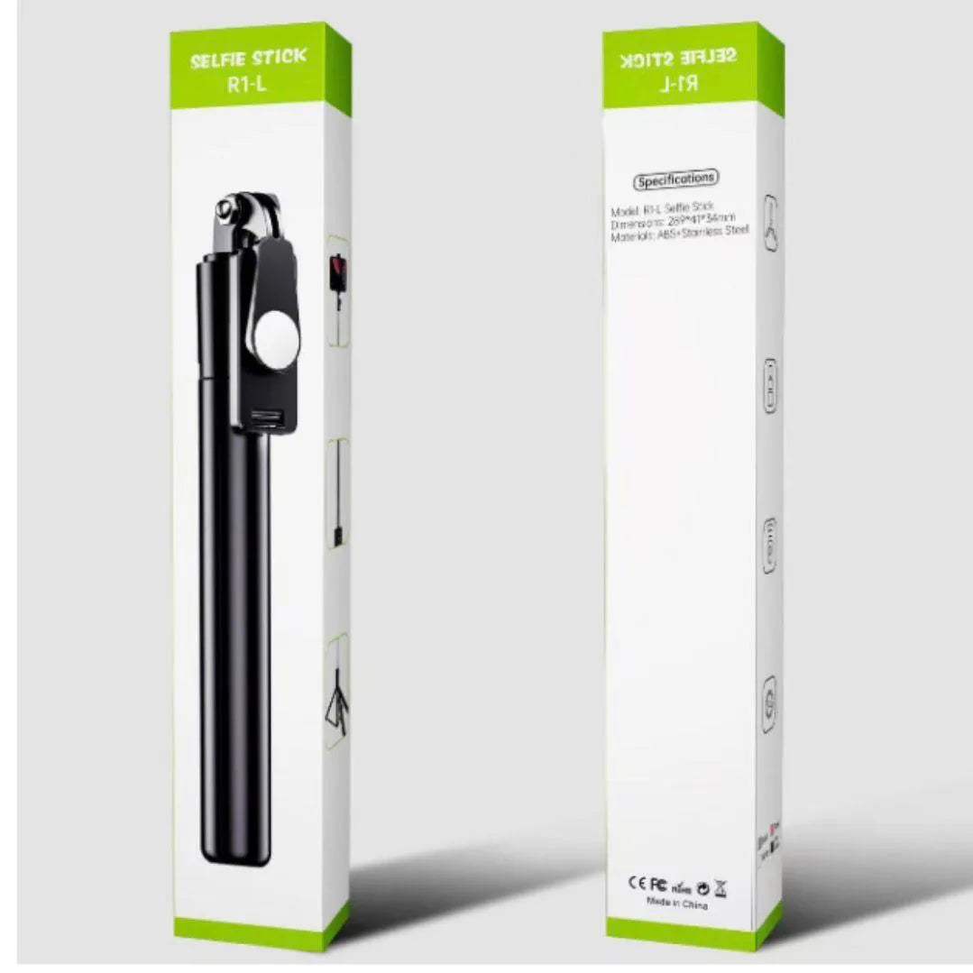 R1-L Bluetooth Selfie Stick – Extendable Tripod with Wireless Remote