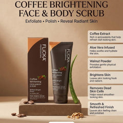 Flicka Professional Coffee Whitening Face & Body Scrub
