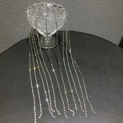 Silver Crystal Chain Headband